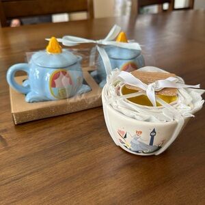 Rae Dunn Cinderella Disney Cream and Sugar Tea Time and Measuring Cups